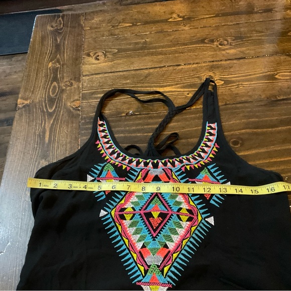 Black Embroidered Women's Top - Picture 5 of 8